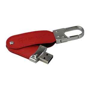 Product image 1 for Leather Clip-On USB Flash Drive