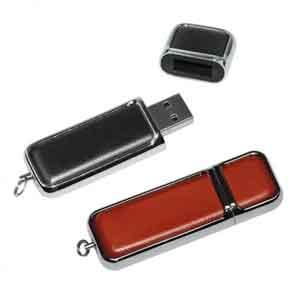 Product image 1 for Leather Rounded Rectangle USB Flash Drive