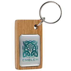 Product image 1 for Metal Insert Wooden Keyring