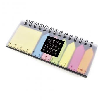Product image 1 for Spiral Bound Sticky Note/Ruler/Notepad