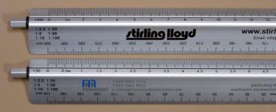 Product image 3 for Architects Metal Scale Rule
