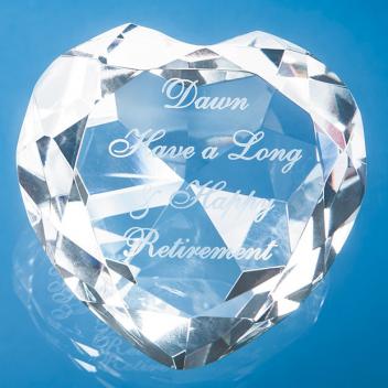 Product image 1 for Clear Heart Paperweight