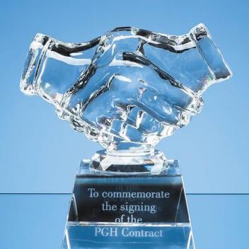 Product image 1 for Crystal Handshake Award