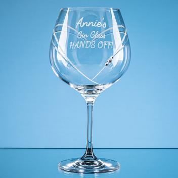 Product image 1 for Heart Design Diamante Gin Glass