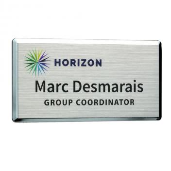 Product image 2 for Metal Framed Personalised Name Badge