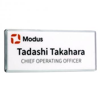 Product image 3 for Metal Framed Personalised Name Badge