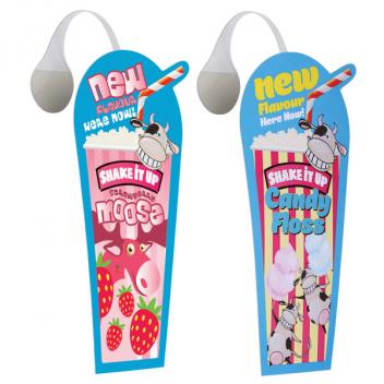 Milk Shake Shelf Wobbler printed and personalised from the UK's friendliest  supplier RT Promotions