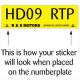 Product icon 1 for Number Plate Over Stickers