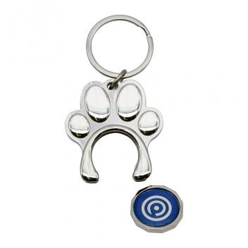Product image 3 for Paw Shaped Trolley Coin Keyring