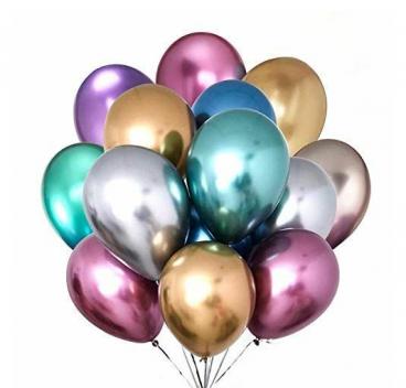 Product image 1 for Printed 12 inch Metallic Balloons