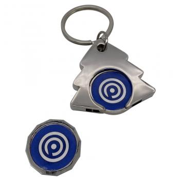 Product image 2 for Tree Shaped Trolley Coin Keyring