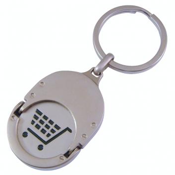 Product image 2 for Oval Trolley Coin Keyring