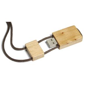 Product image 1 for Wood USB Flash Drive and Lanyard