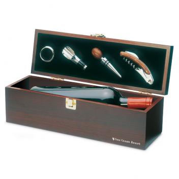 Product image 1 for Wooden Wine Box and Accessories