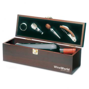 Product image 2 for Wooden Wine Box and Accessories